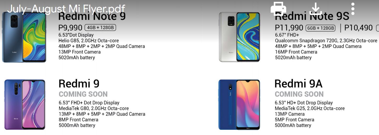 Redmi 9A specs and design leaked