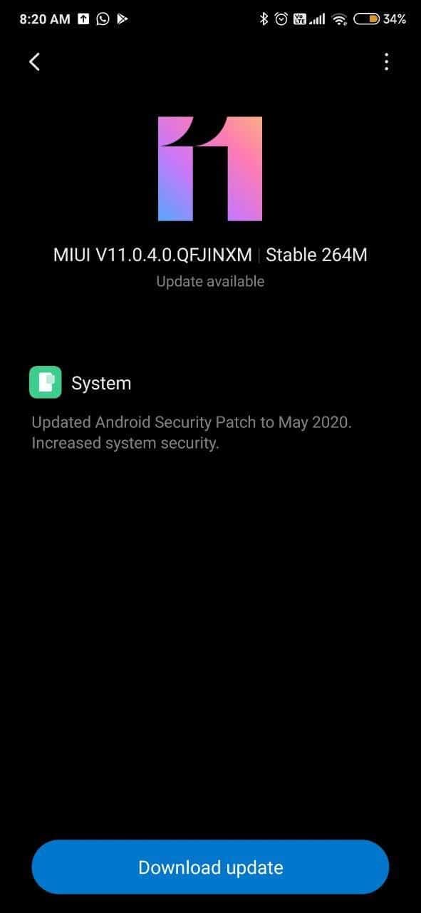 Xiaomi rolls out MIUI 11.0.4.0 Update for Redmi K20