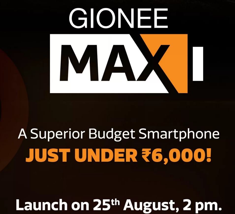 Gionee Max India launch date