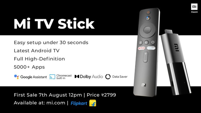 Mi TV stick price in India