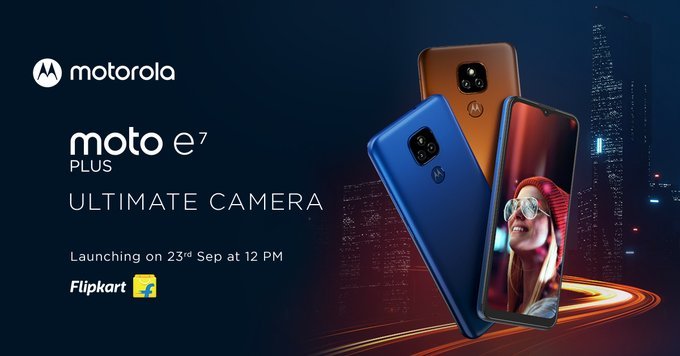 Moto E7 Plus India launch date