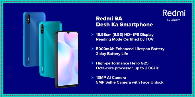 Redmi 9A Indian variant