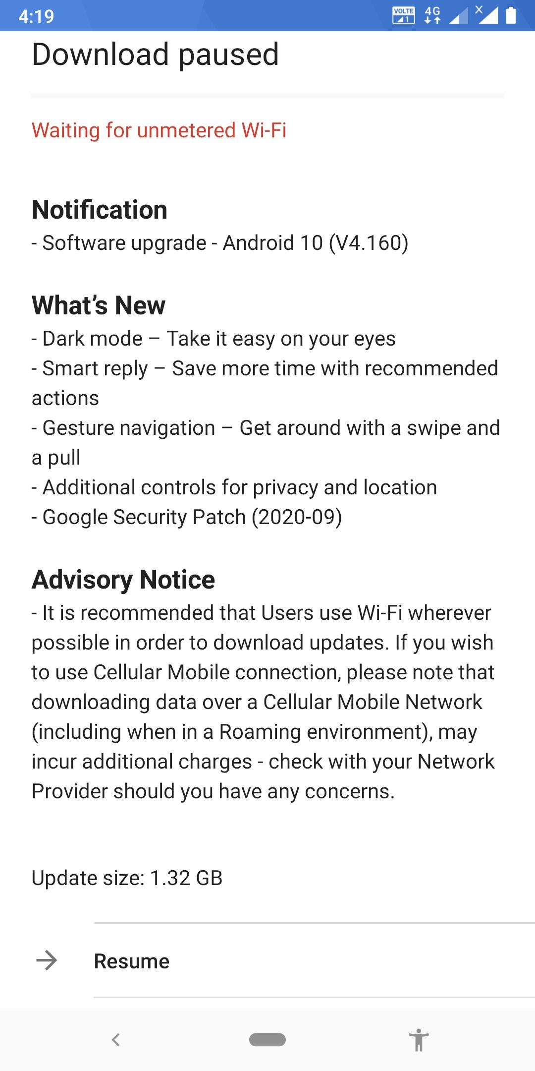 Android 10 Update for Nokia 5.1