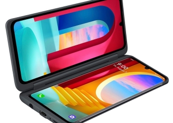 LG Velvet Dual Screen laptop mode