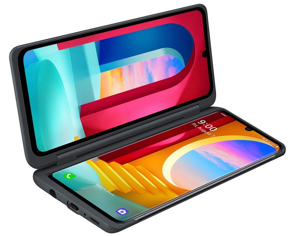 LG Velvet Dual Screen laptop mode