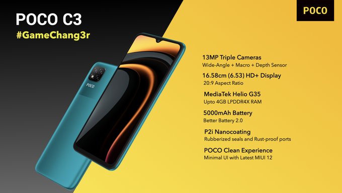 Poco C3 specs