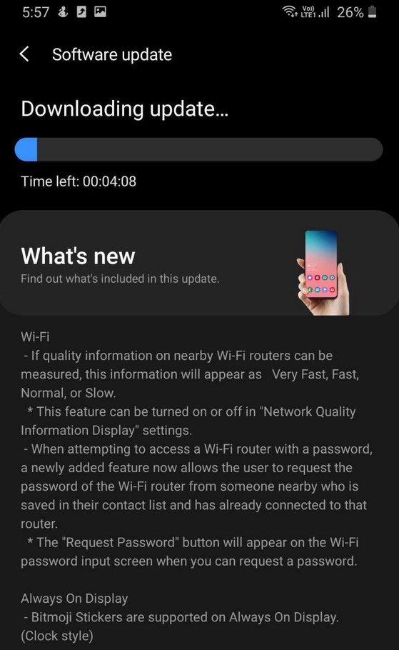 One UI 2.5 update for Samsung Galaxy A70S