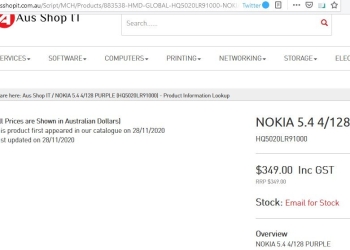 Nokia 5.4 Price In Australia