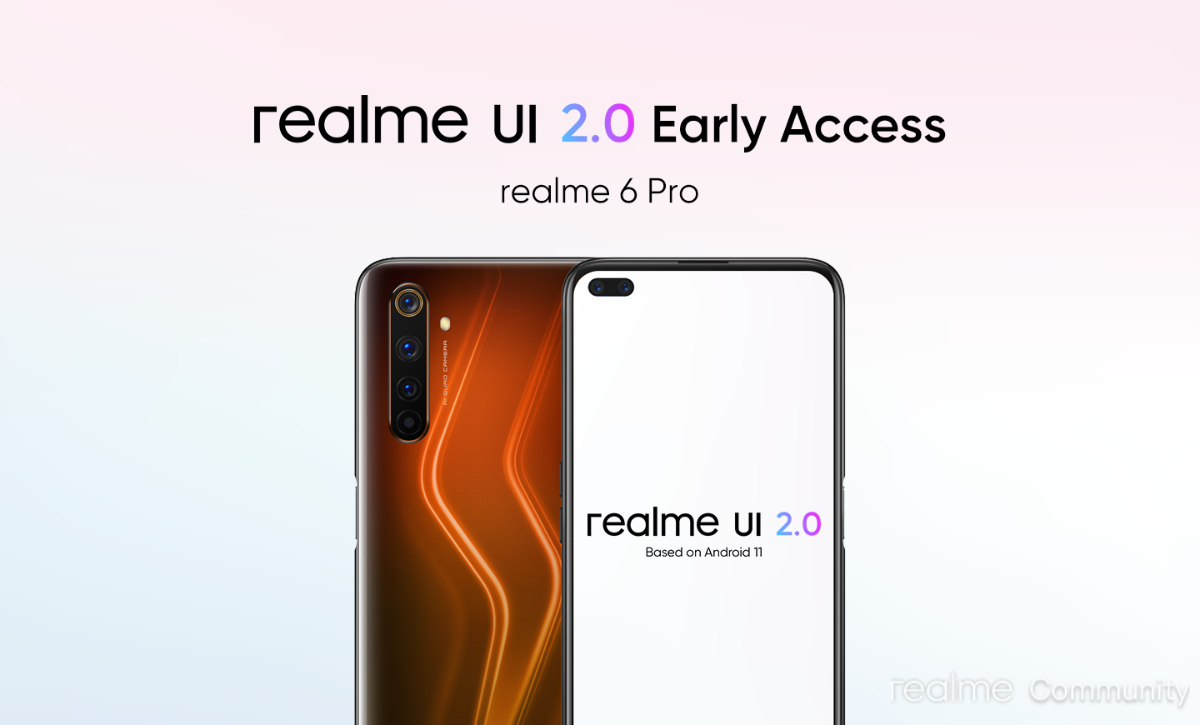 Realme UI 2.0 update for Realme 6 Pro enters early access