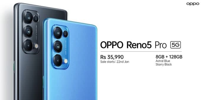 Oppo Reno5 Pro 5G price in India