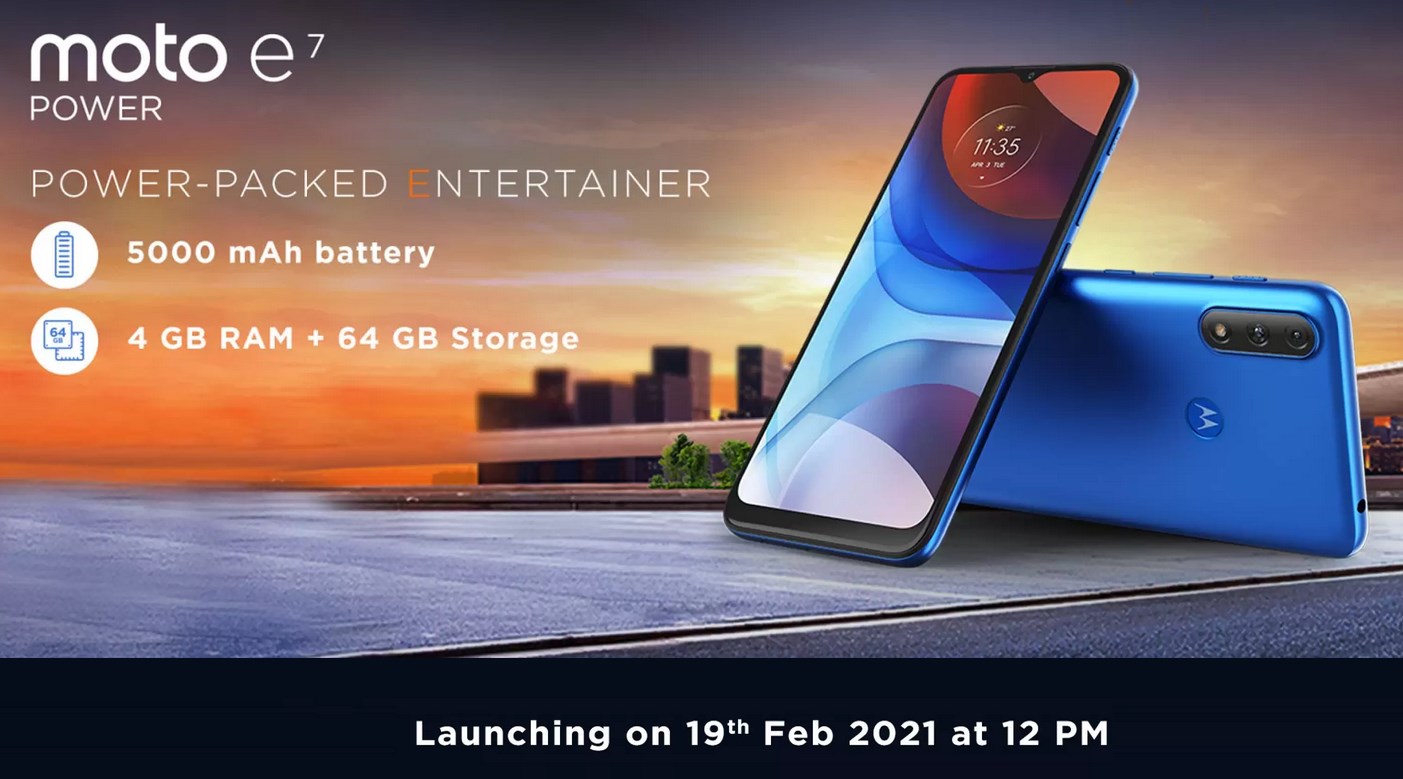 Moto E7 Power India launch date