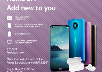 Nokia 3.4 price in India