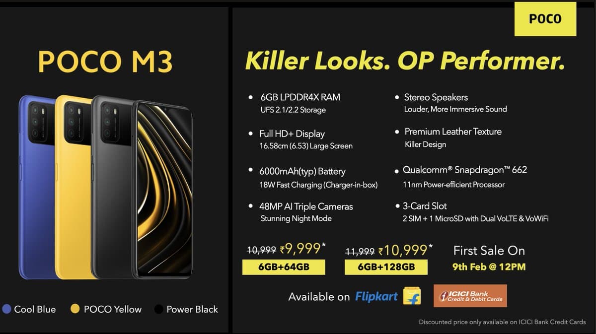 Poco M3 price in India
