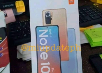 Redmi Note 10 design leaked box display camera