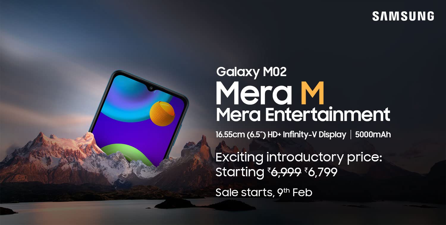 Samsung Galaxy M02 price in India