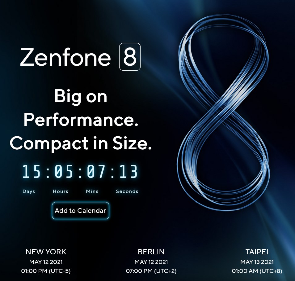 ASUS Zenfone 8 launch date official