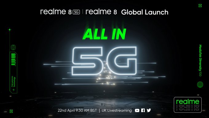 Realme 8 5G launch date