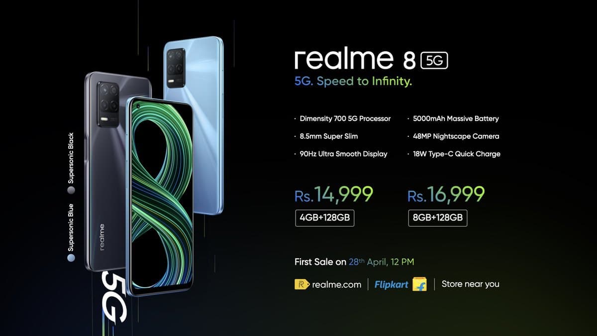 Realme 8 5G price in India