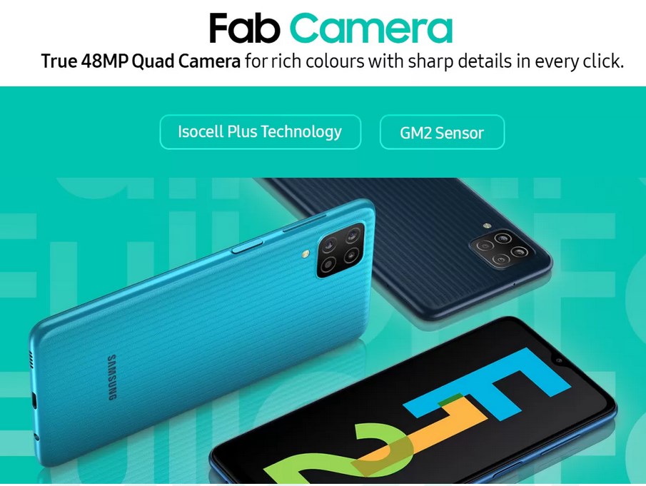 Samsung Galaxy F12 design