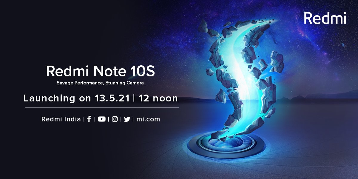 Redmi Note 10s to launch on May 13th in India