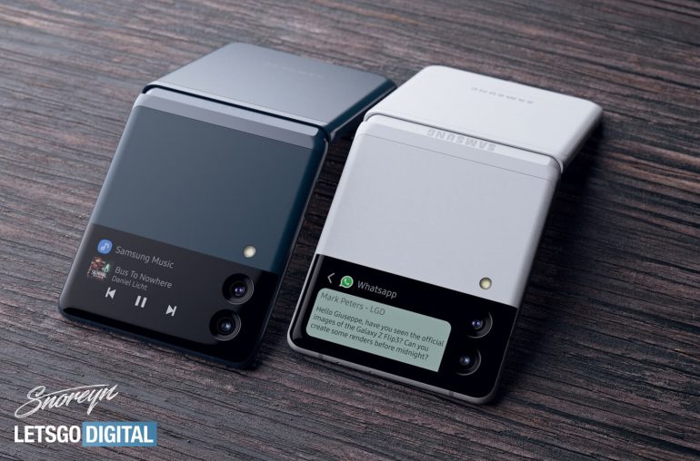Samsung Galaxy Z Flip3 leaked render