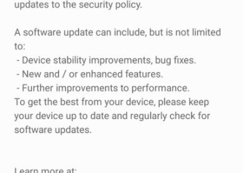 Samsung Galaxy A50 June update