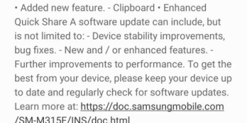 Samsung Galaxy M31 June Update