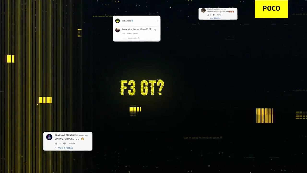 Poco F3 GT India launch teased