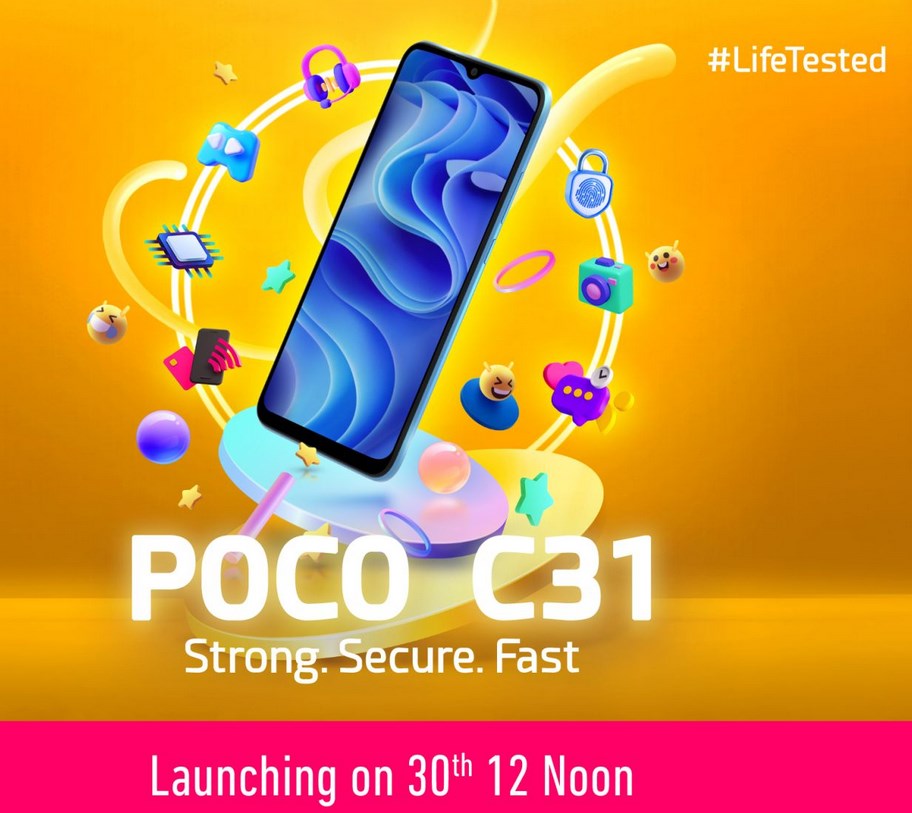 Poco C31 launch date in India