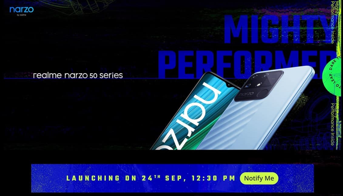 Realme Narzo 50 series launch date