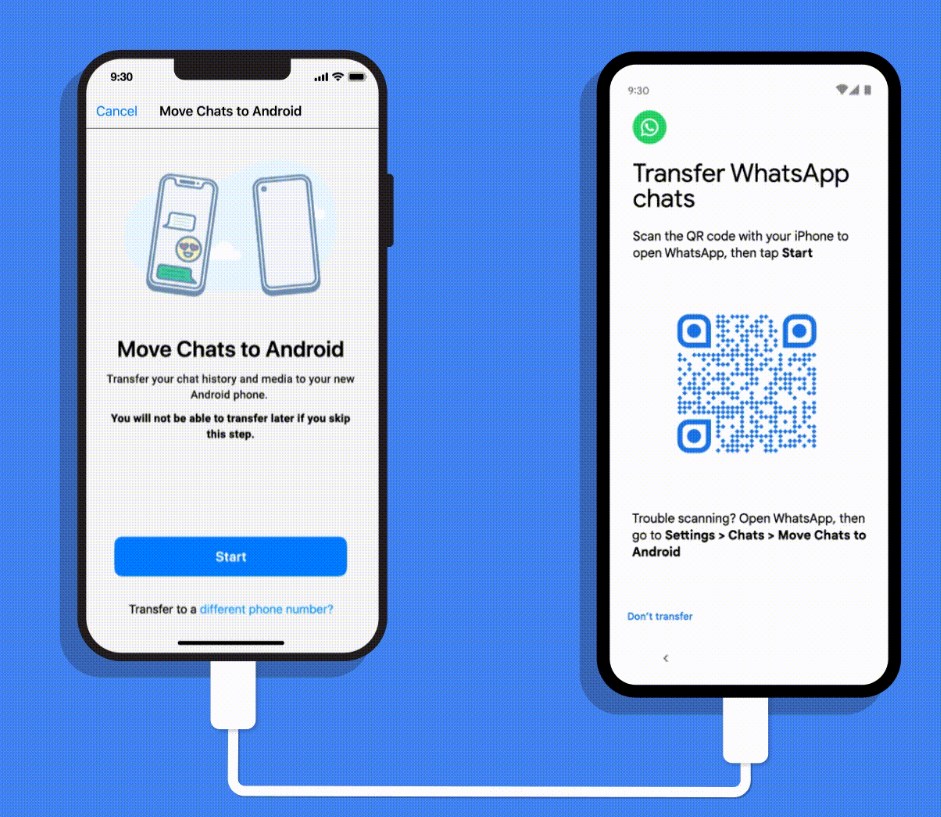 WhatsApp Chat History Transfer