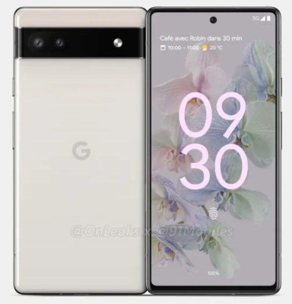 Leaked Google Pixel 6a renders