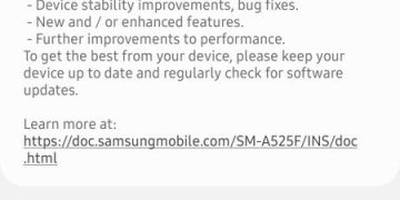 November update for Samsung Galaxy A52