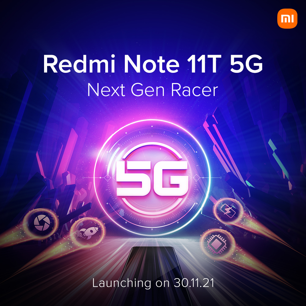 Redmi Note 11T 5G launch date
