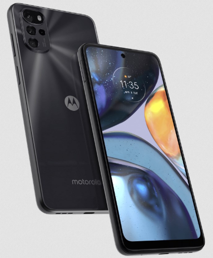 Motorola G22 design