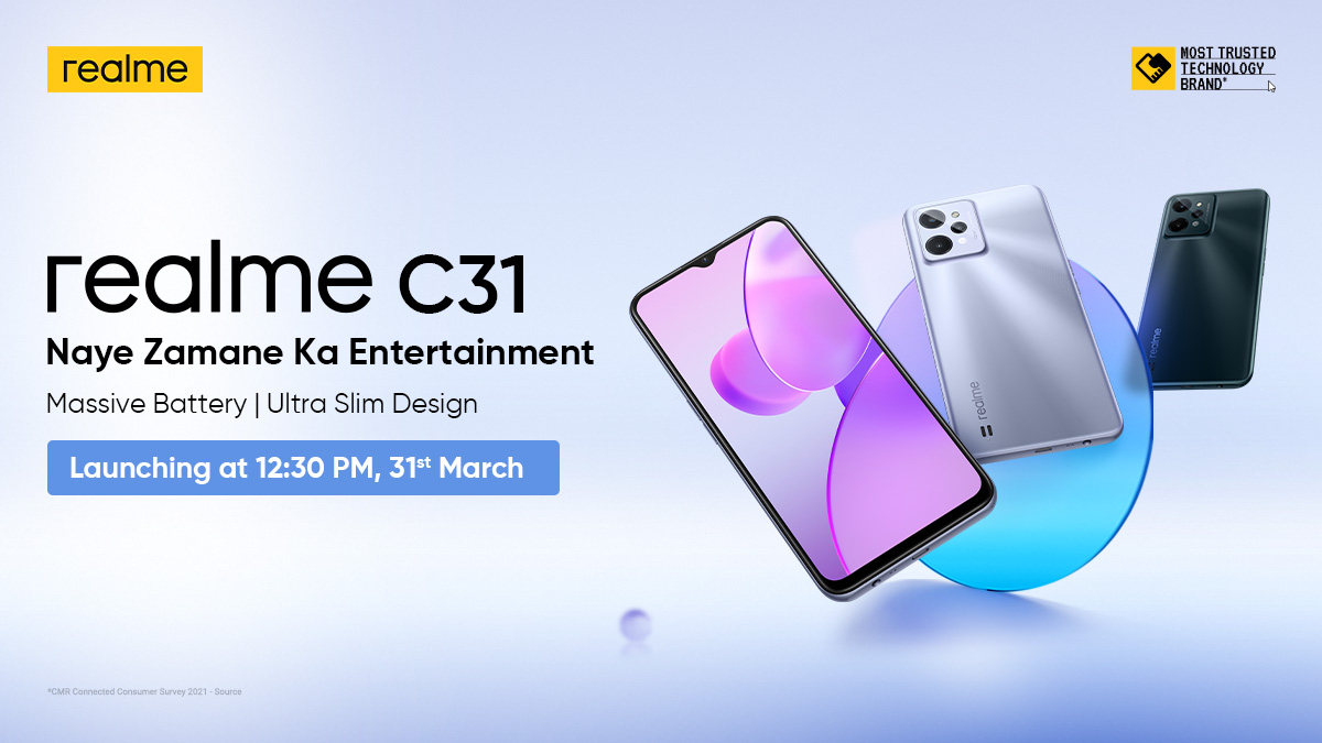 Realme C31 India launch date