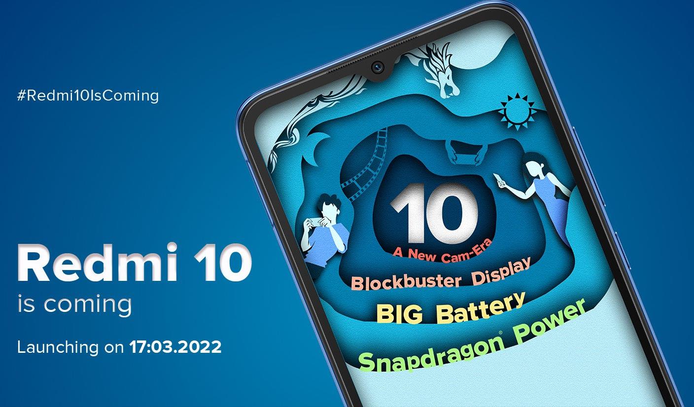 Redmi 10 launch date in India