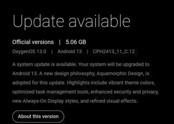 OxygenOS 13 update for OnePlus 10T