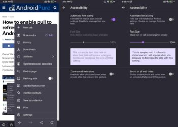 How to change the font size in Firefox for Android