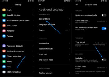 How to enable dual clock in MIUI lock screen and home screen