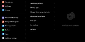 How to lock apps in MIUI
