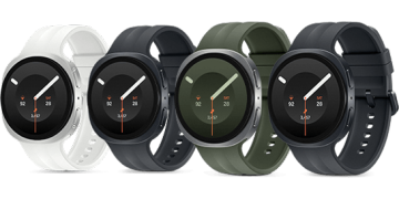 Leaked Samsung Galaxy Watch9 render showing four color options side by side