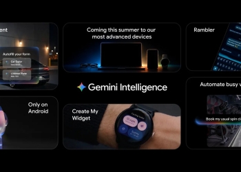 Google Gemini AI assistant integrated across Android devices, illustrating the Gemini lock screen feature at the center of the SMS bypass bug
