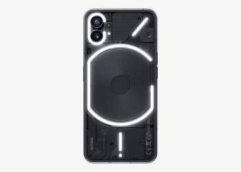 Nothing Phone (1) rear panel with Glyph Interface lights