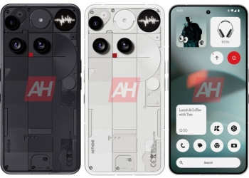 Nothing Phone 3 press render with transparent back and Glyph Matrix