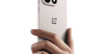 OnePlus 15 in white held in hand, the design reference for the confirmed OnePlus 16