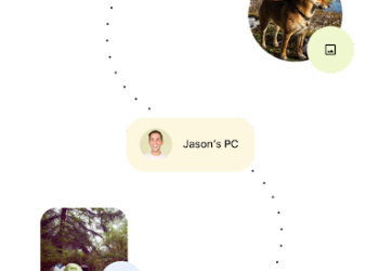 Google Quick Share automatic PC backup connecting an Android phone to a Windows PC