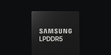 Samsung LPDDR5 DRAM memory chip, the type of memory used in Android smartphones