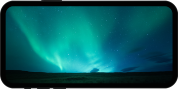 Sony LYTIA mobile image sensor sample photo shown on a smartphone display