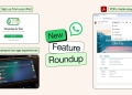 WhatsApp app icon graphic promoting new Android Auto and CarPlay in-car features
